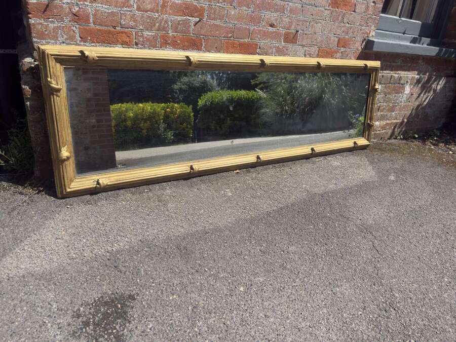 A Fabulous large Antique English 19th Century carved wood & gesso gilt Pier Mirror.