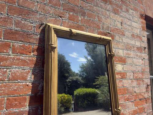 A Fabulous large Antique English 19th Century carved wood & gesso gilt Pier Mirror.