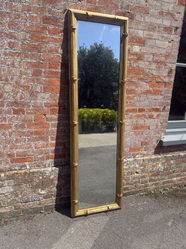 A Fabulous large Antique English 19th Century carved wood & gesso gilt Pier Mirror.