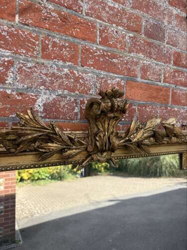 A Superb large Antique French 19th C gilt rope twist framed Mirror.