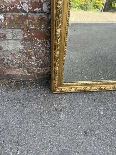 A Superb large Antique French 19th C gilt rope twist framed Mirror.