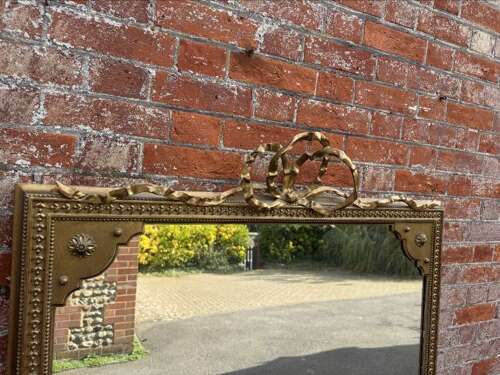 A Stunning large Antique English 19th Century gilt Overmantle Mirror