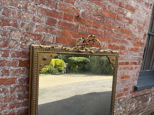 A Stunning large Antique English 19th Century gilt Overmantle Mirror