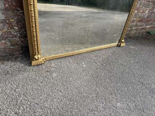 An Exceptional large Antique French 19th Century gilt Mirror.
