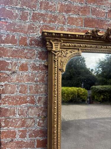 An Exceptional large Antique French 19th Century gilt Mirror.